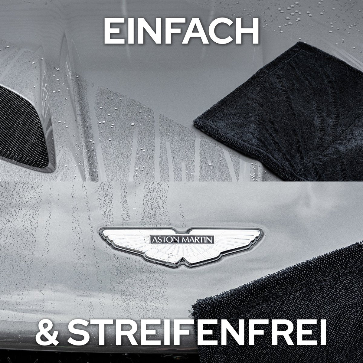 Auto Trockentuch mit 1.700 GSM - KULT Premium Auto Trockentuch - Kult Premium Fahrzeugpflege