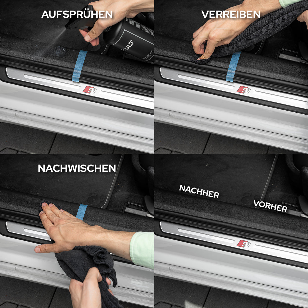 Auto Innenraum + Leder Reiniger & Pflege Set