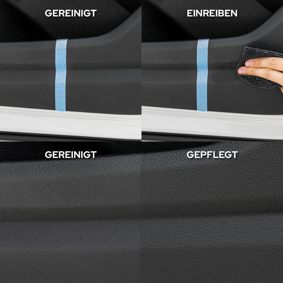 Auto Innenraum + Leder Reiniger & Pflege Set