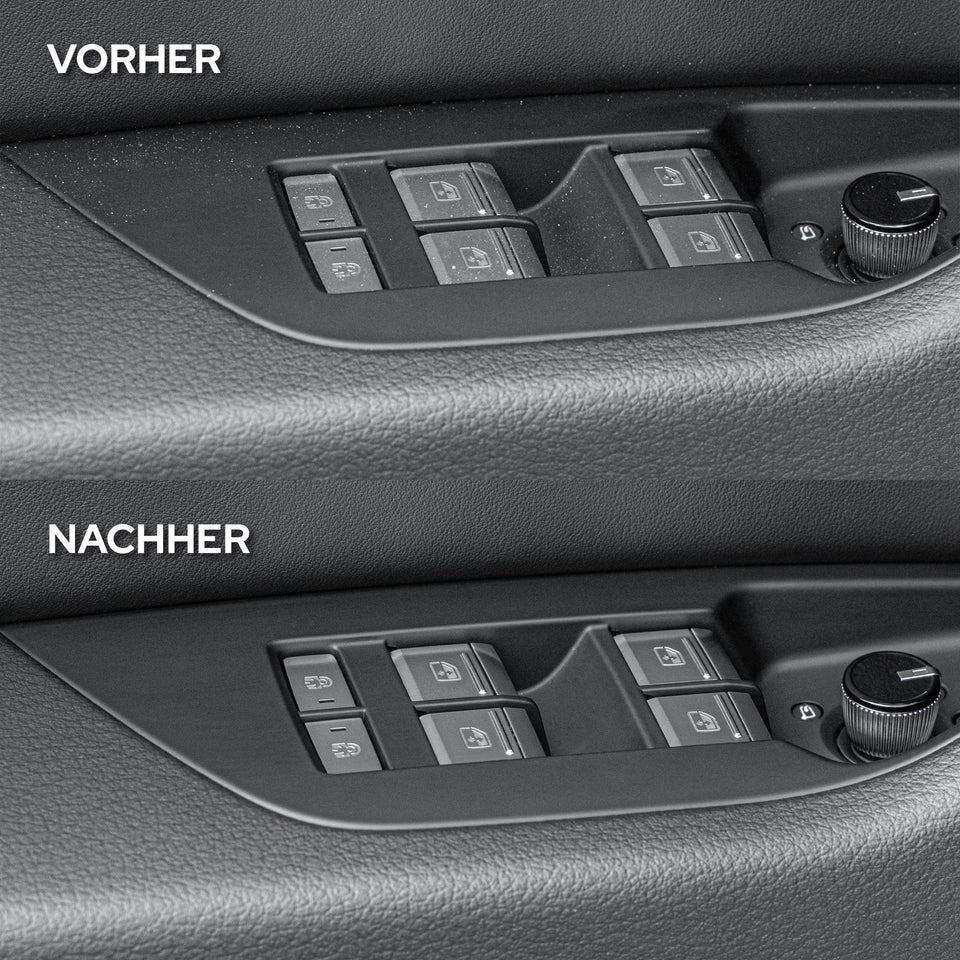 Fensterheberkonsole vorher und nachher
