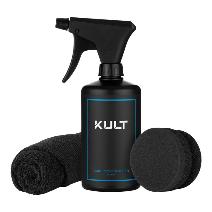 Kunststoff & Reifen Pflege Set - Kult Premium Fahrzeugpflege