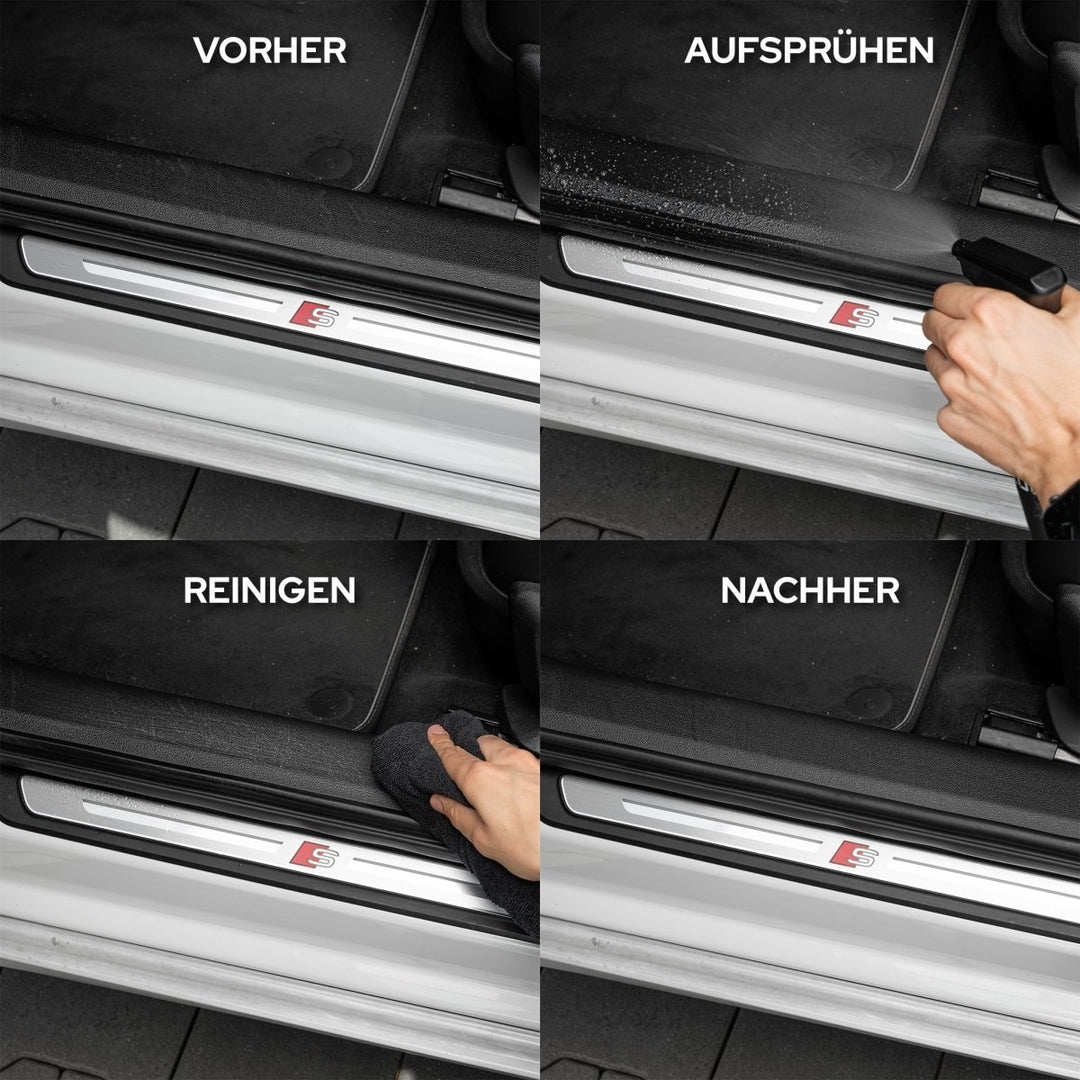 Auto Innenraum Reiniger + Pflege Set - Kult Premium Fahrzeugpflege