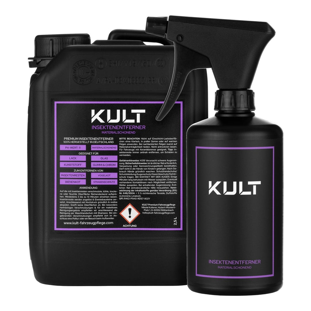 Insektenentferner Flasche + Kanister Set - Kult Premium Fahrzeugpflege