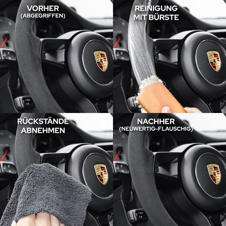 Lenkrad Porsche Leder reiniger Racetext Lenkrad Leder reinigen