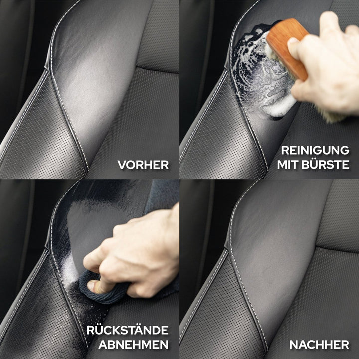 Lederreinigungs & Lederpflege Set - Kult Premium Fahrzeugpflege