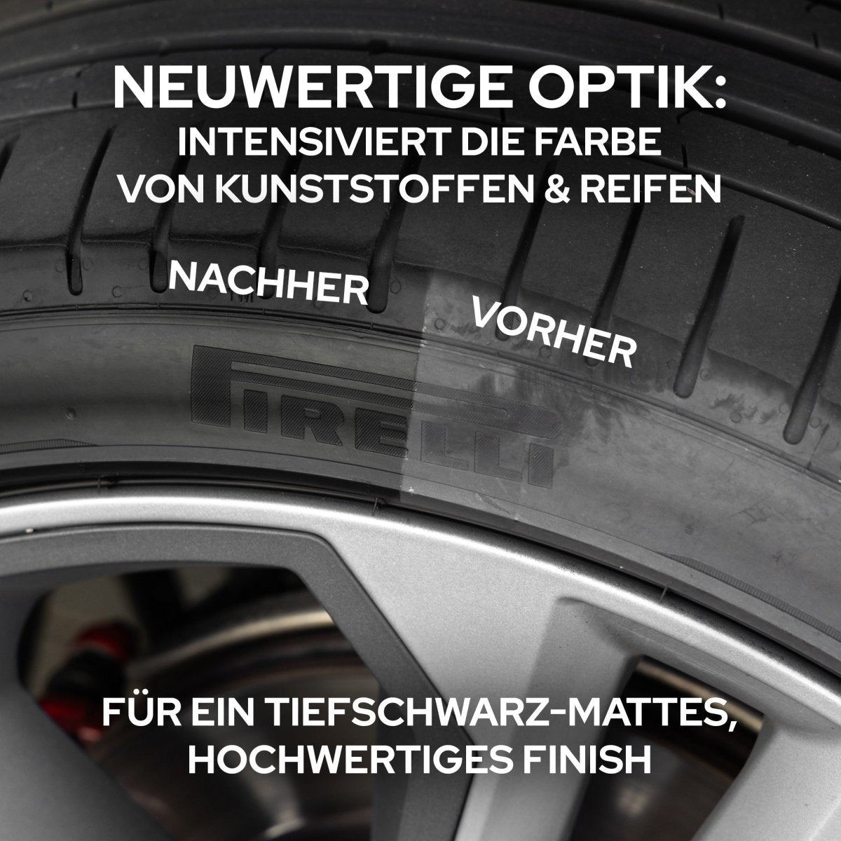 Kunststoff & Reifen pflegen wie ein Profi – mit der KULT Kunststoff & Reifen Pflege Matt - Kult Premium Fahrzeugpflege