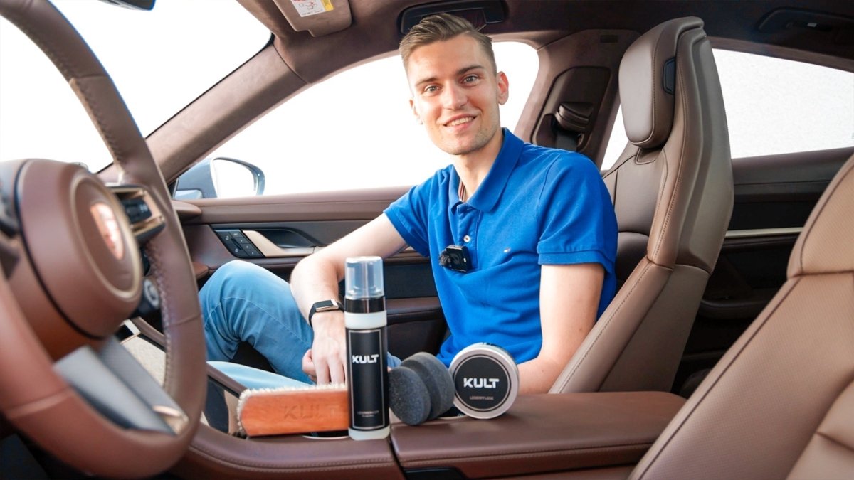 Porsche Clubleder OLEA Richtig Reinigen & Pflegen - Kult Premium Fahrzeugpflege