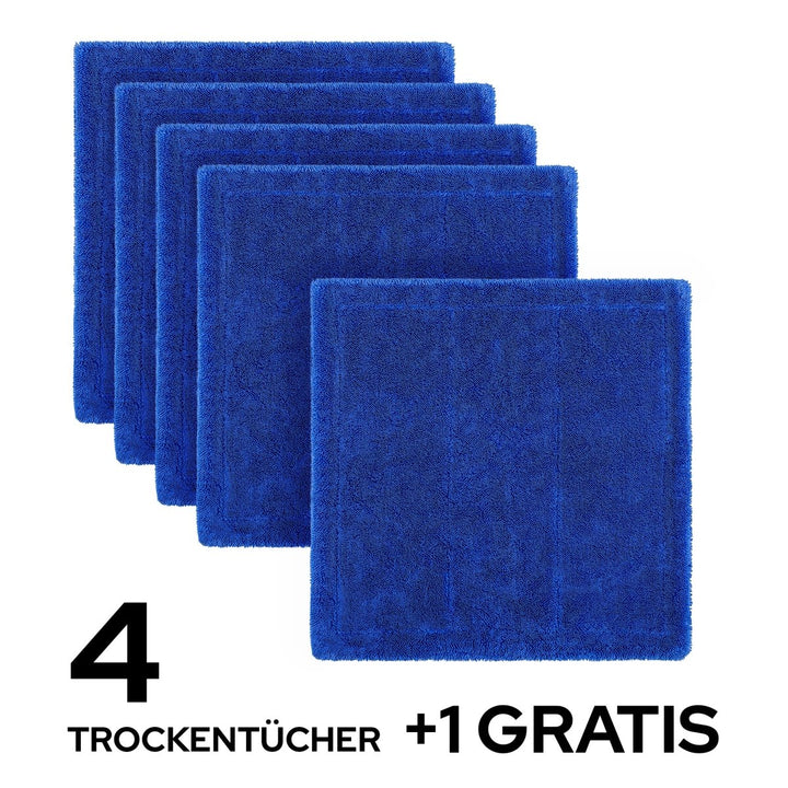 4+1 Premium Auto Trockentuch S Set - Kult Premium Fahrzeugpflege