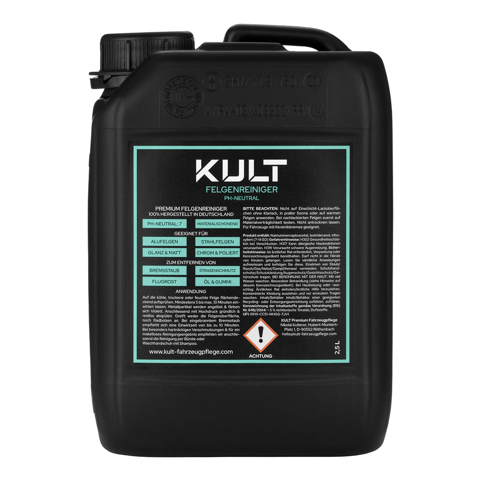 KULT Felgenreiniger pH-neutral im 2,5-Liter-Kanister