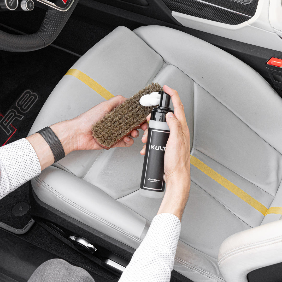 Das KULT Auto Innenraum + Leder Reiniger & Pflege Set – Kult Premium  Fahrzeugpflege
