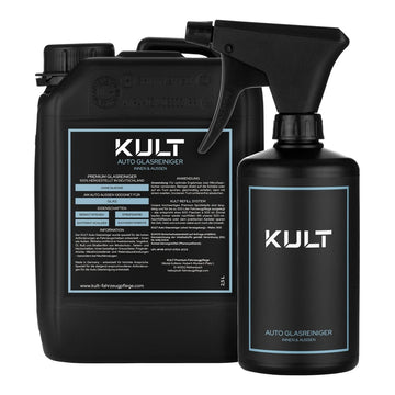 Auto Glasreiniger Flasche + Kanister Set - Kult Premium Fahrzeugpflege