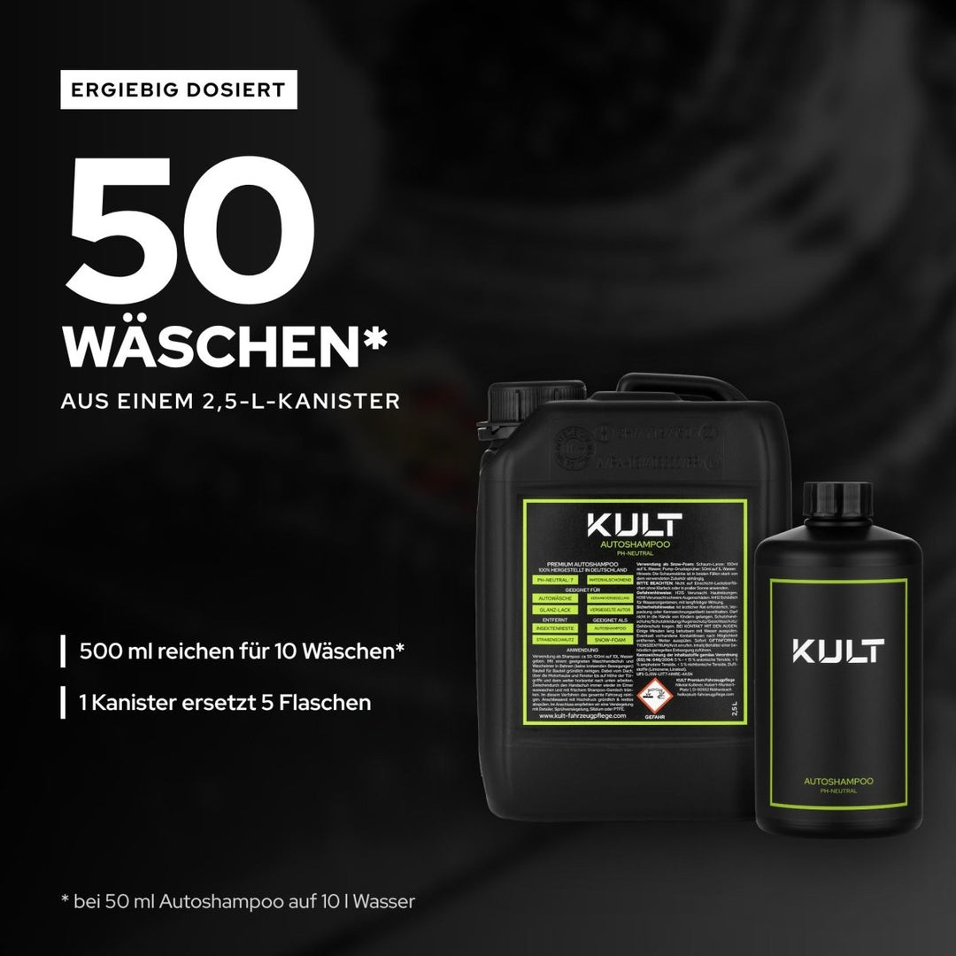 Autoshampoo pH-neutral - Kult Premium Fahrzeugpflege