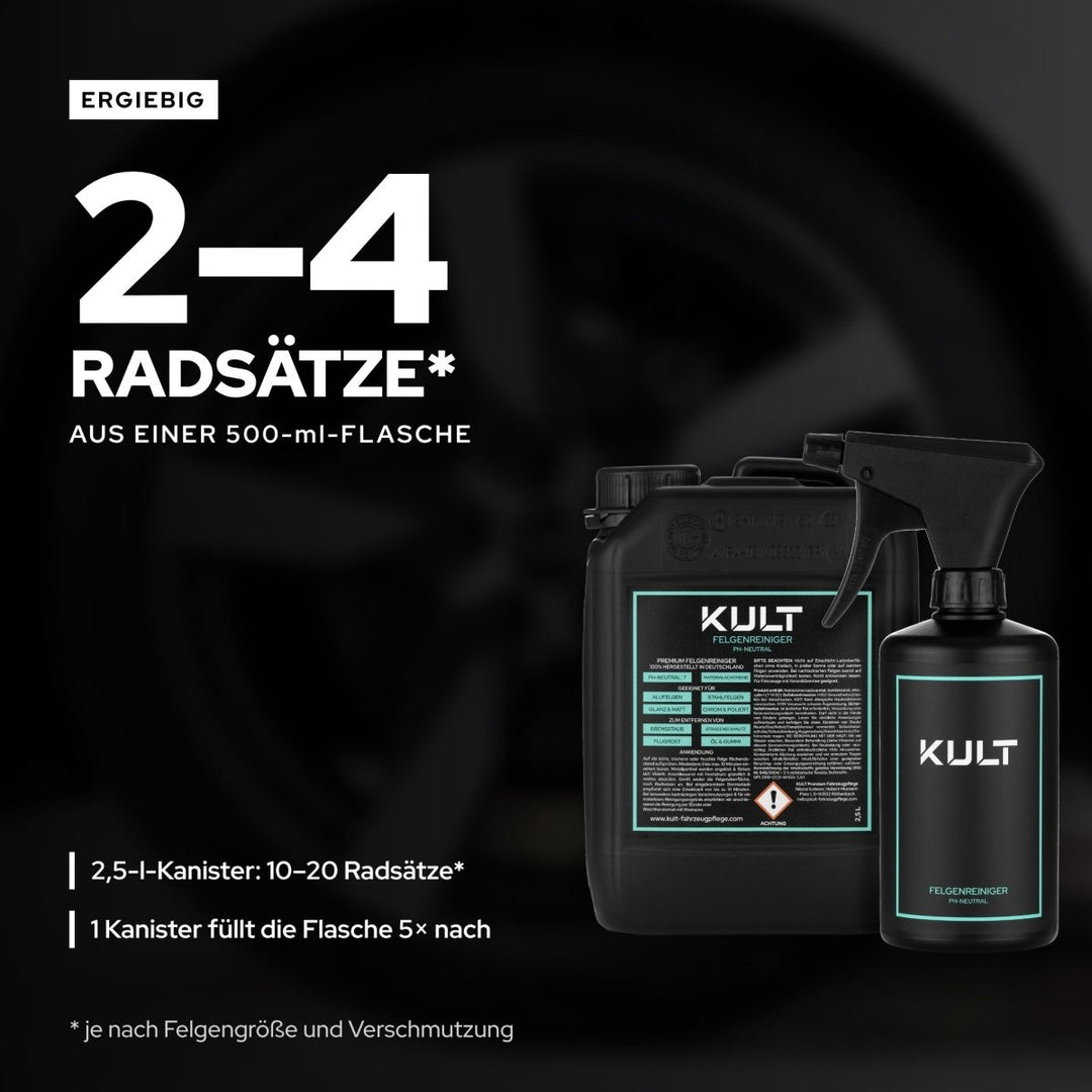 Felgenreiniger 2.5L Kanister - Kult Premium Fahrzeugpflege