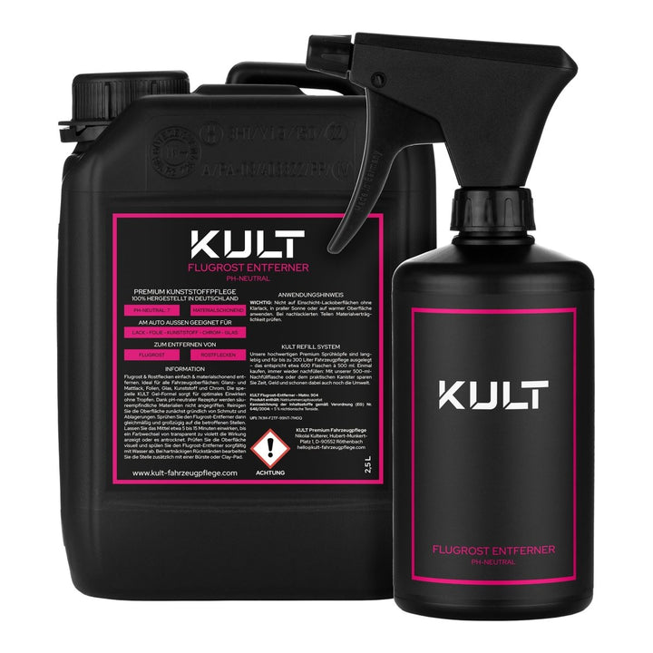 Flugrost Entferner Flasche + Kanister Set - Kult Premium Fahrzeugpflege