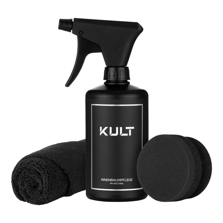 Innenraum Kunststoff - & Cockpitpflege Set - Kult Premium Fahrzeugpflege