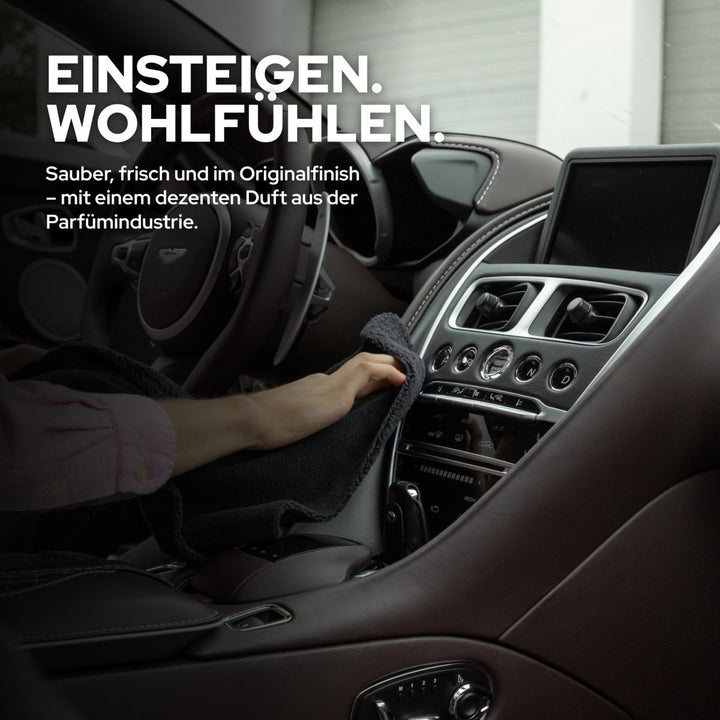 Innenraumreiniger + Premium Mikrofaser 2er Set - Kult Premium Fahrzeugpflege