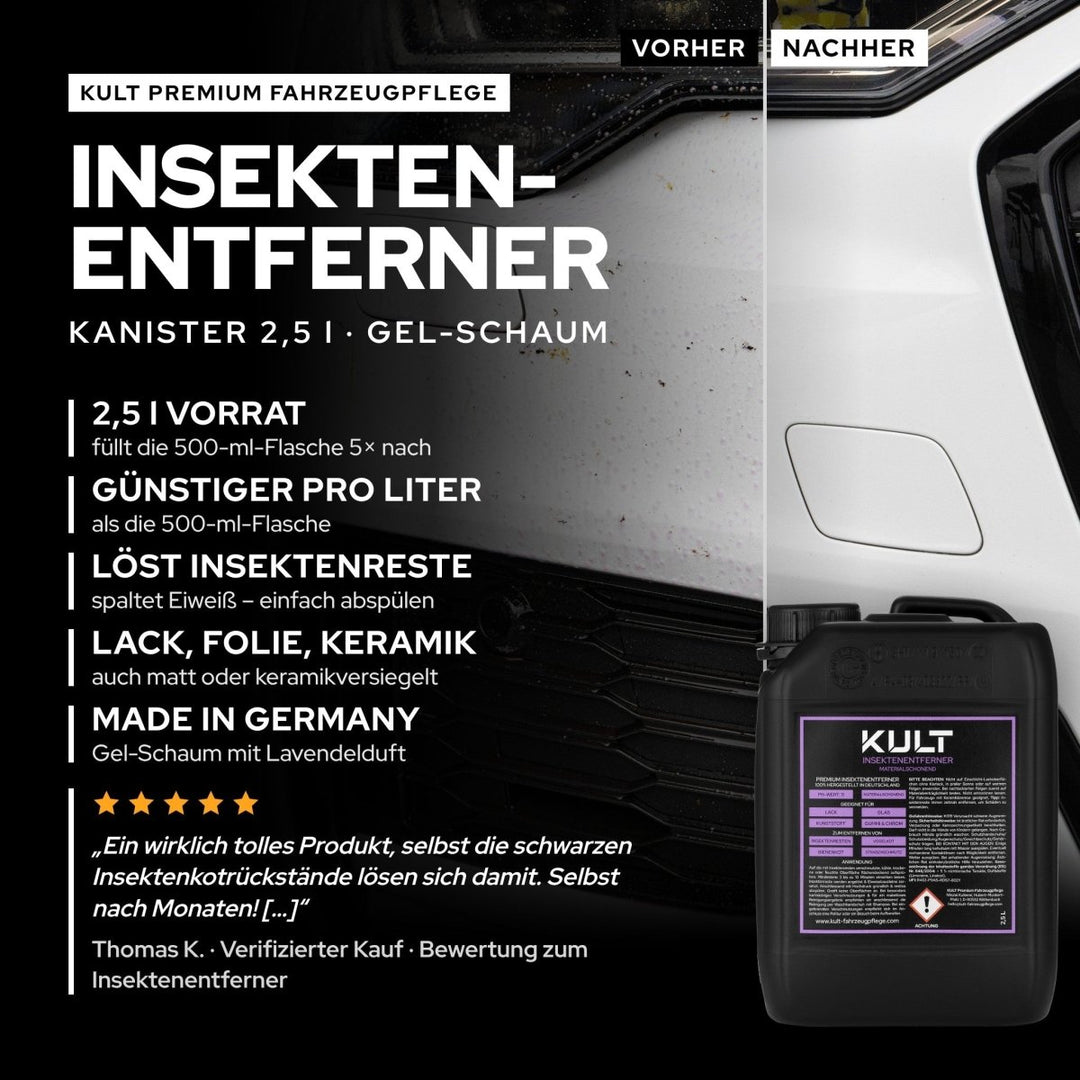 Insektenentferner 2.5L Kanister - Kult Premium Fahrzeugpflege