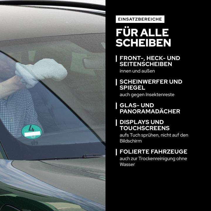 KULT Auto Glasreiniger für Windschutzscheibe, Scheinwerfer, Spiegel, Glasdach, Displays und folierte Fahrzeuge