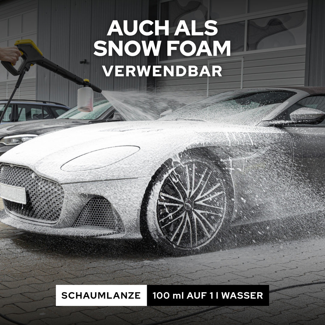 KULT Autoshampoo als Snow Foam verwendbar: 100 ml auf 1 l Wasser in der Schaumlanze
