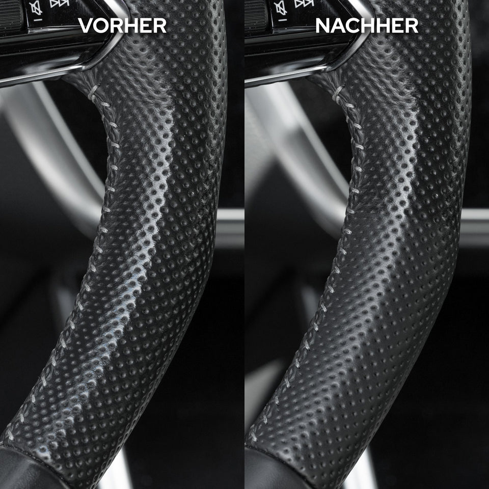 Lenkradkranz vorher und nachher