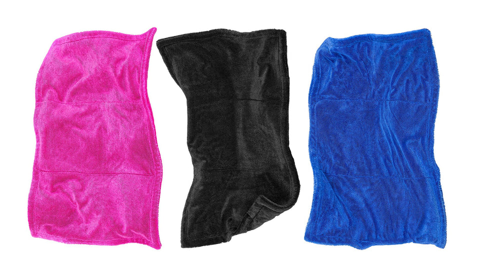 KULT Premium Auto Trockentuch in Pink, Schwarz und Blau