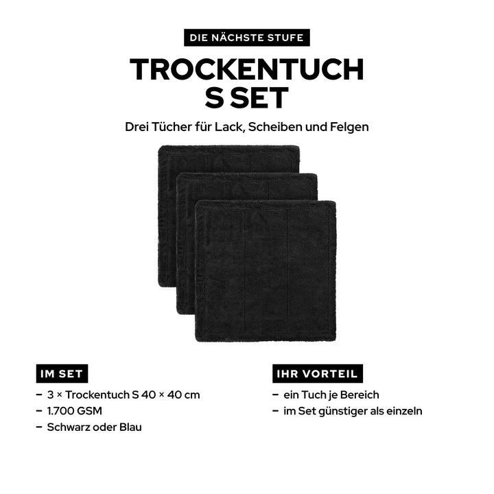 KULT Trockentuch S Set mit drei Trockentüchern 40 × 40 cm, im Set günstiger als einzeln
