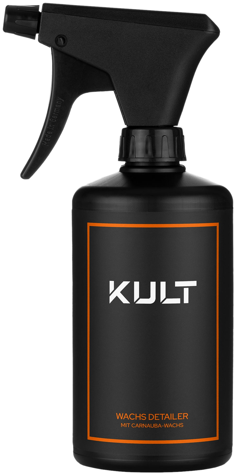 KULT Wachs Detailer, 500-ml-Sprühflasche mit Premium Sprühkopf, freigestellt