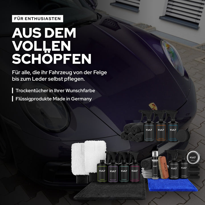 KULT XXL All Inclusive Autopflegeset für Enthusiasten, die ihr Fahrzeug selbst pflegen