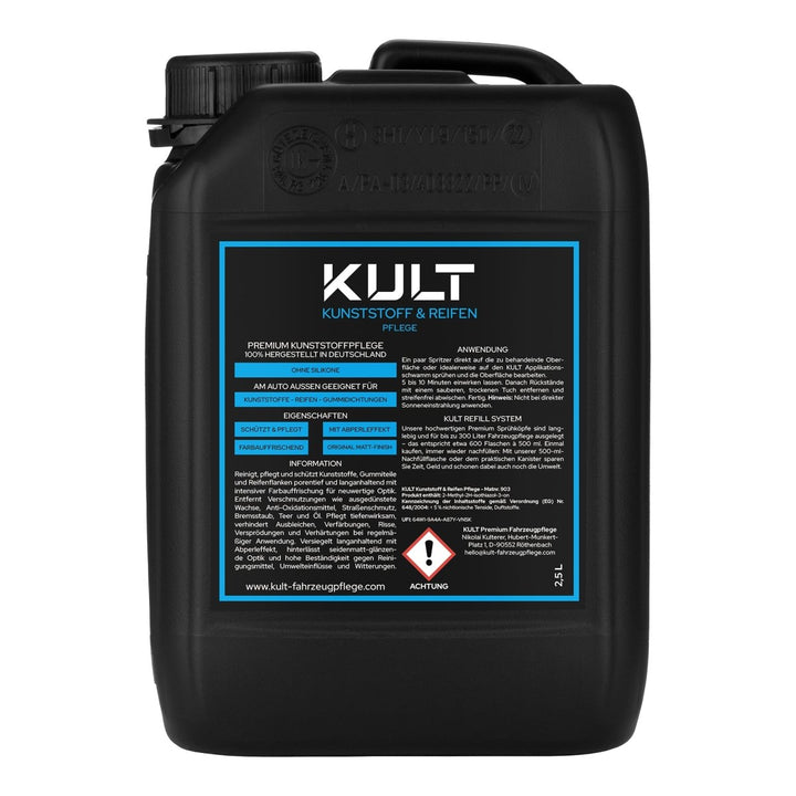 Kunststoff & Reifen Pflege Matt - Kult Premium Fahrzeugpflege