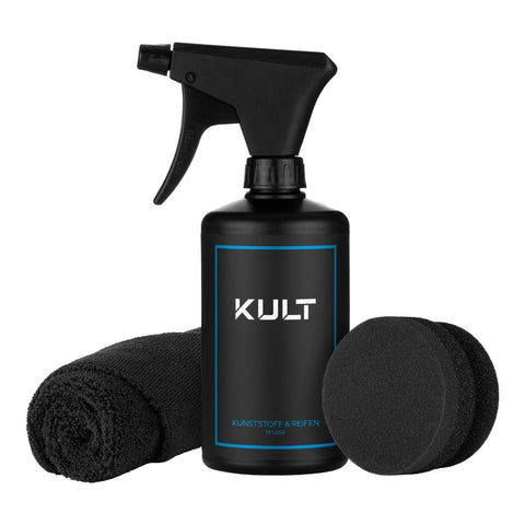 Kunststoff & Reifen Pflege Set - Kult Premium Fahrzeugpflege