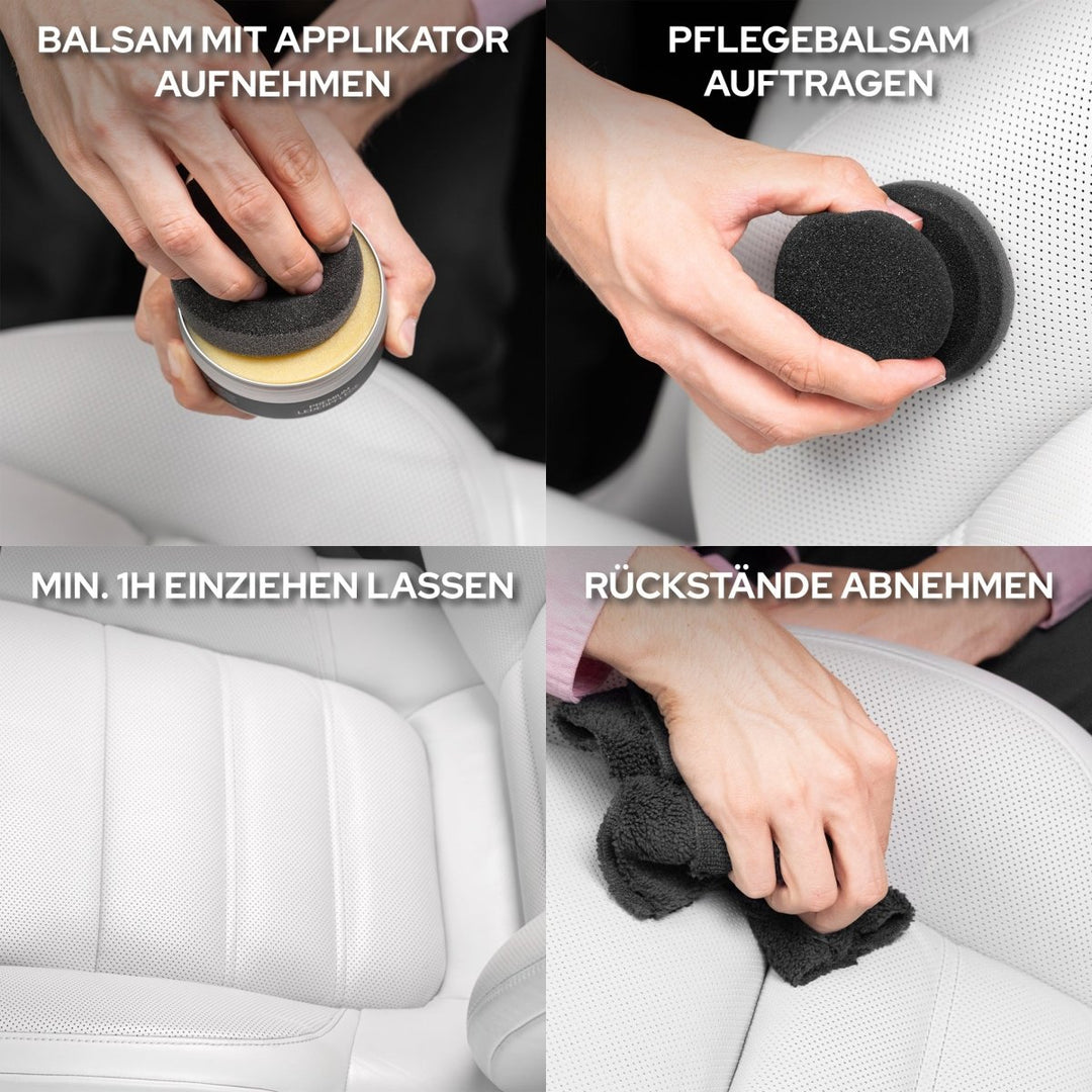 Lederreiniger & Lederpflege Set - Kult Premium Fahrzeugpflege