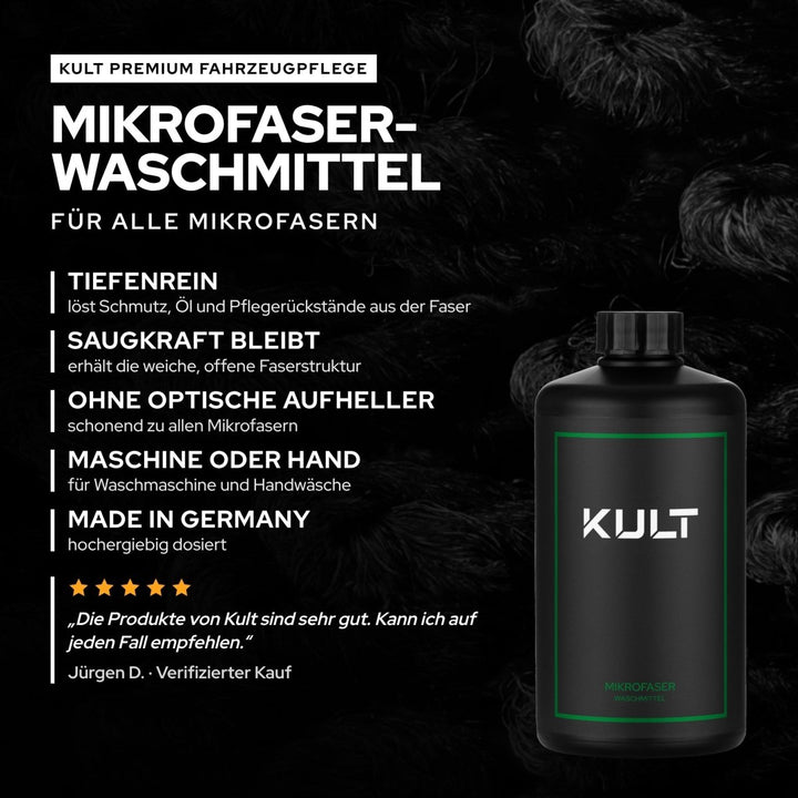 Mikrofaser Waschmittel - Kult Premium Fahrzeugpflege
