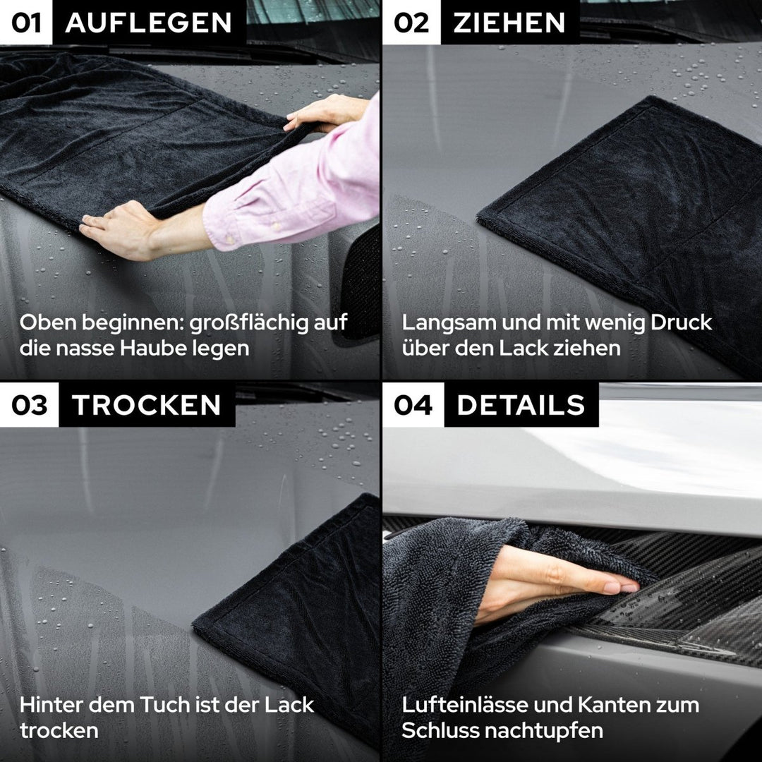 Premium Auto Trockentuch L + S Set - Kult Premium Fahrzeugpflege
