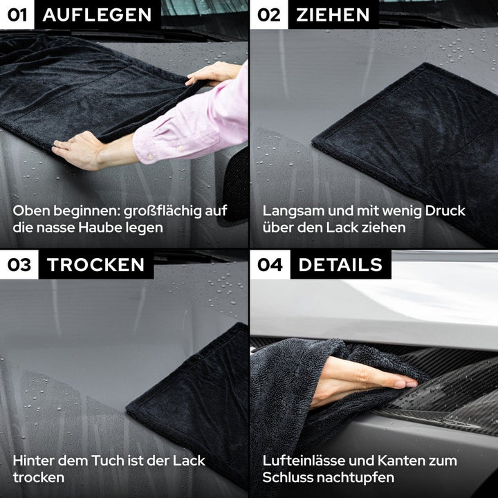 Premium Auto Trockentuch L + S Set - Kult Premium Fahrzeugpflege