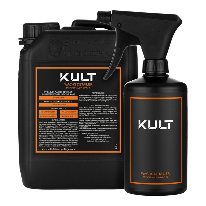 Wachs Detailer Flasche + Kanister Set - Kult Premium Fahrzeugpflege