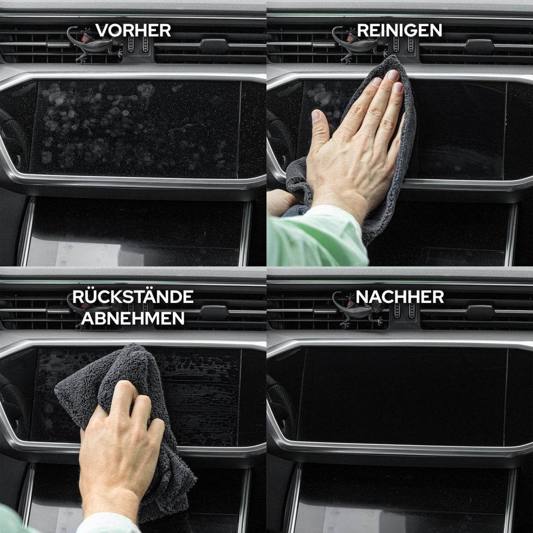 Auto Innenraum Reiniger + Bürste Set - Kult Premium Fahrzeugpflege