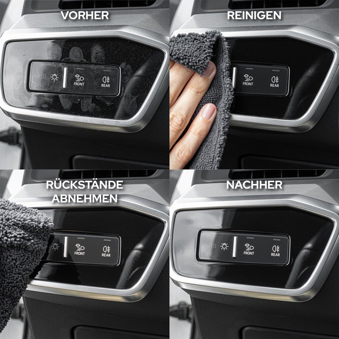 Auto Innenraum Reiniger + Pflege Set – Kult Premium Fahrzeugpflege